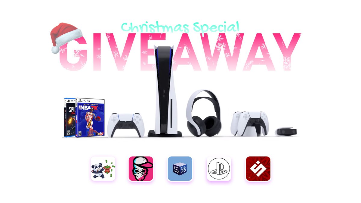 BIGGEST Holiday Giveaway 🎅 Prizes: 🎁1x PlayStation 5 Disc Edition 🎁Everything in the image To Enter: ✅Follow @CEOGIVEBACK, @YtNextGenGaming, @PS5Drop, @PS5StockUpdates, and @spieltimes. ✅Like and Retweet📨 🏆Winner will be announced in 48 hours! ✌️Good luck!