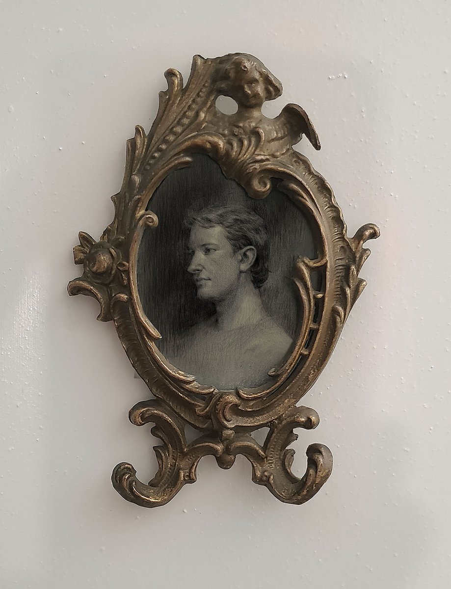 Found the cutest frame for this little graphite portrait.