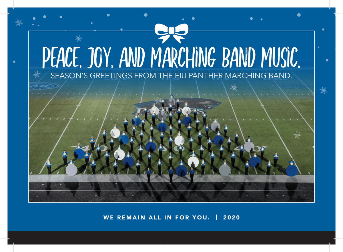 Happy holidays from the Panther Marching Band!🎄