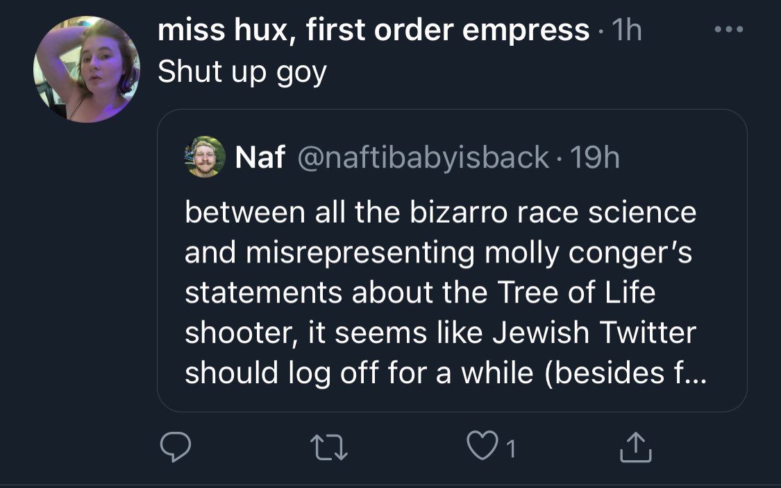 More predictably, these assholes are also portraying this as a fight b/t Jewish & non-Jewish leftists, calling the *many* Jewish leftists correcting them non-Jews or goyim, and telling Black Jewish leftists that white women “matter more to y’all than Jews.”