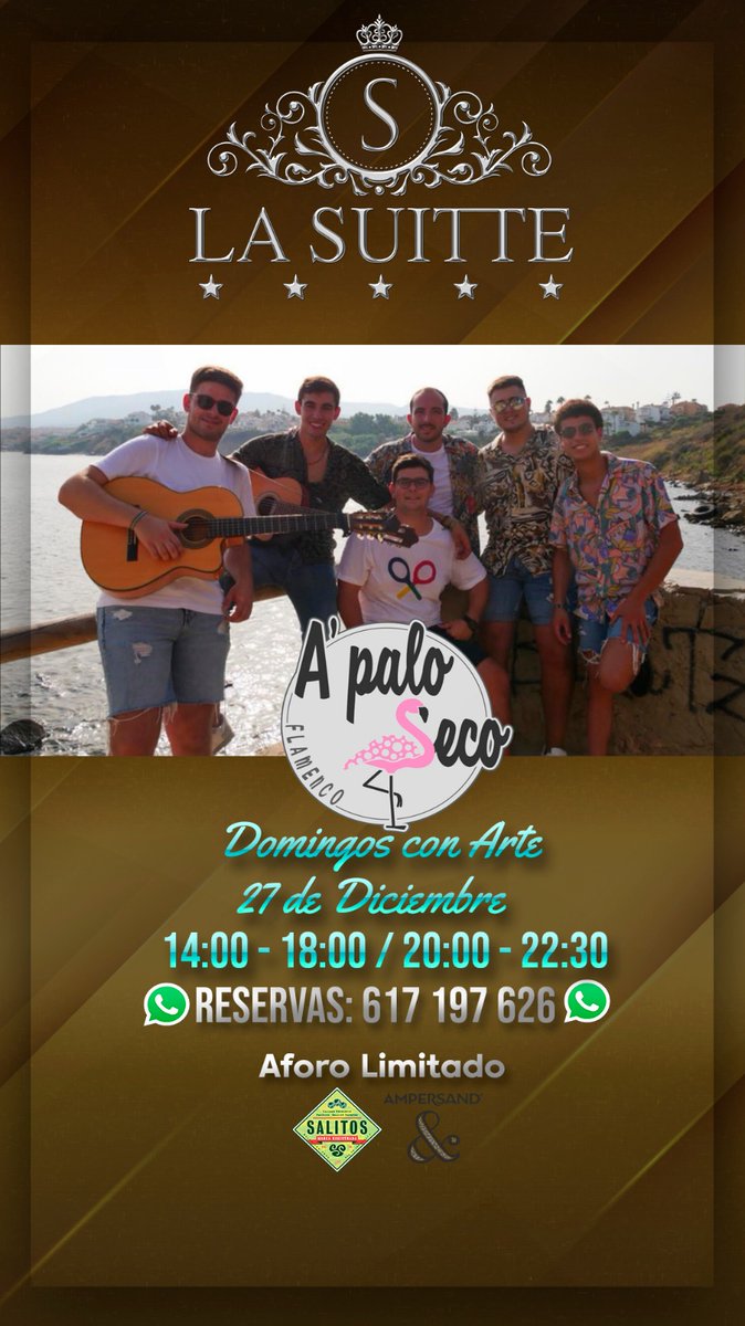 APaloSeco4's tweet photo. 😉 Si no tienes plan mañana domingo te esperamos a partir de las 15.00 en Pub La Suitte (La Línea De La Concepción) ‼️

😷 Respetando las medidas de seguridad 😷

📞 Reserva ya en el tlf que aparece en el cartel 📞 https://t.co/tf94egTIRW