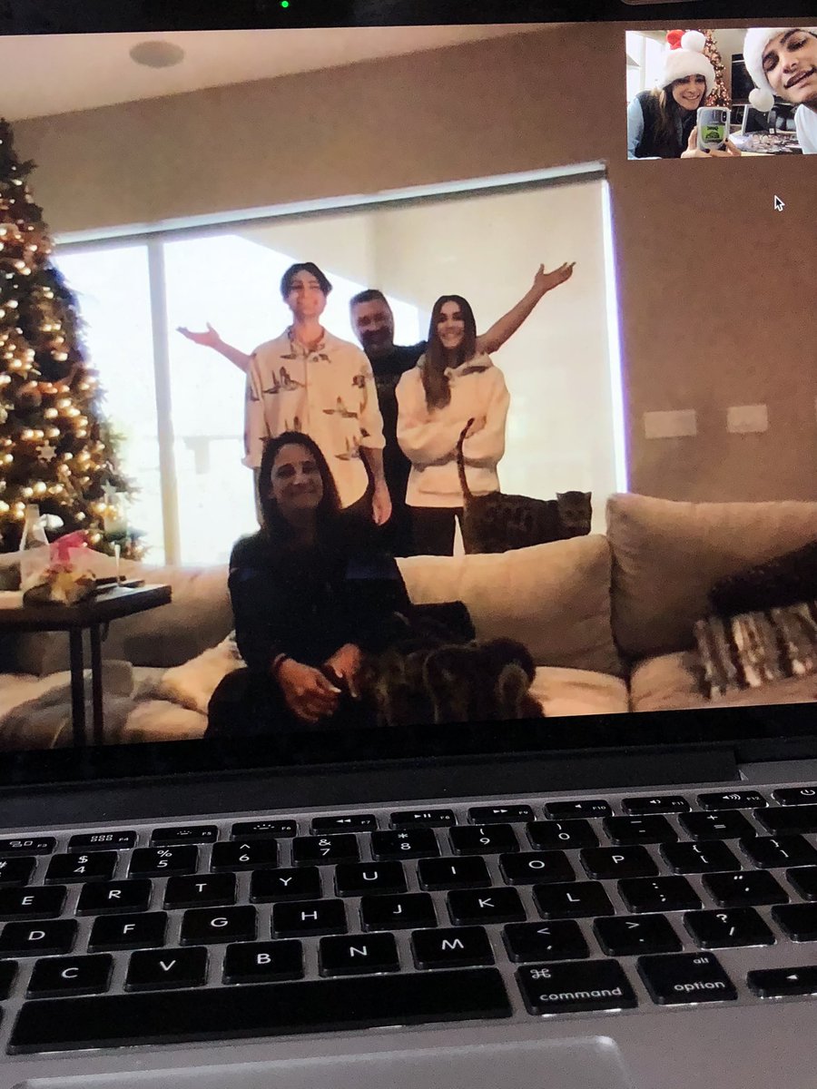 msndotcom's tweet photo. we sent cardboard cutouts of my brother and i to my mom’s house so we could “be there” for christmas https://t.co/l5pFvtOz7e