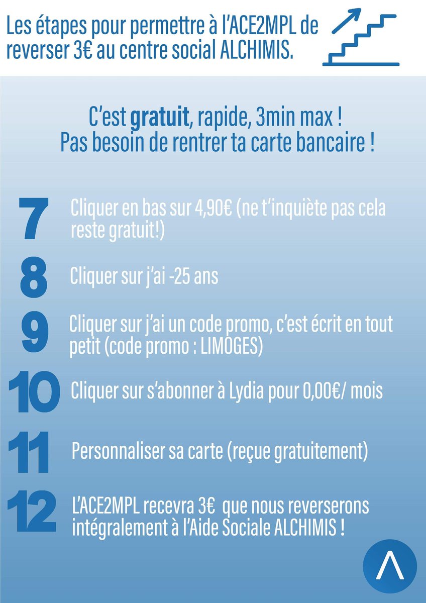 ace2mpl's tweet photo. Un beau projet ayant pour objectif de reverser des dons à l'association ALCHIMIS à Limoges qui lutte contre la #déscolarisation dans les #quartiersprioritaires !
@lydia_campus https://t.co/3tlRS64l7l