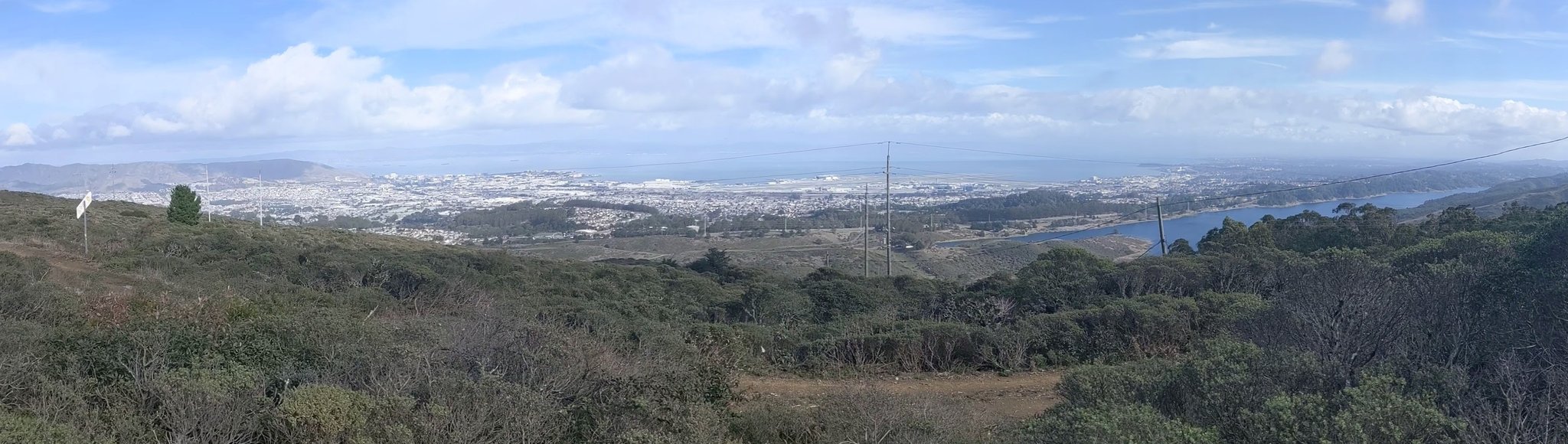 View east from Sweeney Ridge