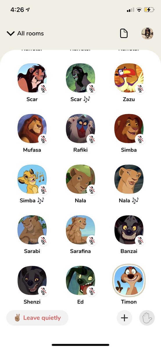 There Is is nothing that Black Creatives can push themselves to accomplish. This is really a amazing way to utilize clubhouse. Brings out your imagination in the most beautiful way. Feels like you are watching it without watching it. #TheLionKingCH