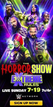 19.) THE HORROR SHOW AT EXTREME RULESOVERALL GRADE: CWeird ass branding aside, this show sort of just... happened. Some pretty good wrestling in parts like Asuka/Sasha and Seth/Rey. This show will become infamous for EYE FOR AN EYE. Yearly world title filler feud for Ziggler.