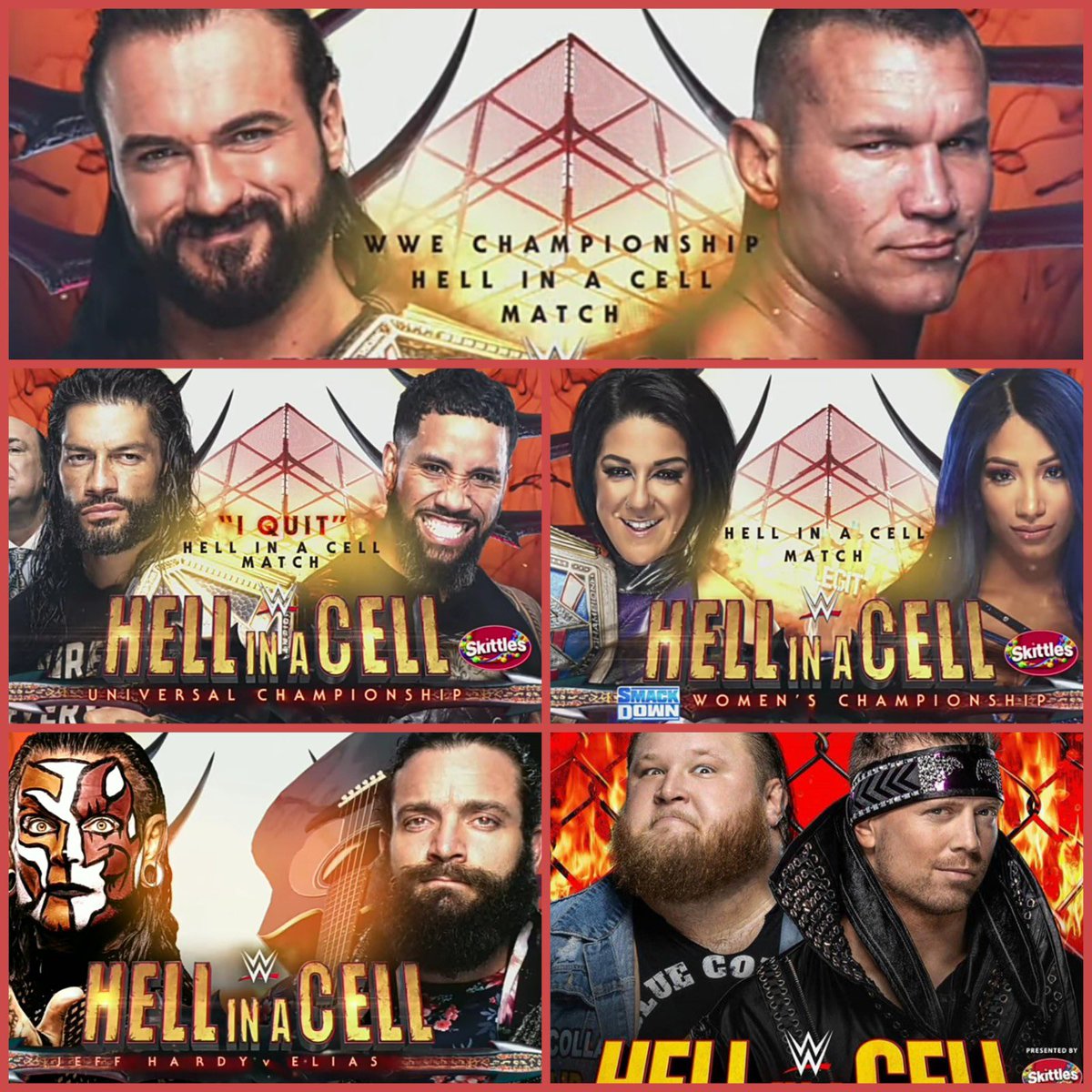 9.) HELL IN A CELLOVERALL GRADE: BAnd here is the second half of the shows which gave us an all-time great PPV opener. Roman/Jey was an emotional rollercoaster. Bayley/Sasha was awesome and Drew/Orton delivered. Everything in between though, was bad to awful. Slapjack/Bobby..
