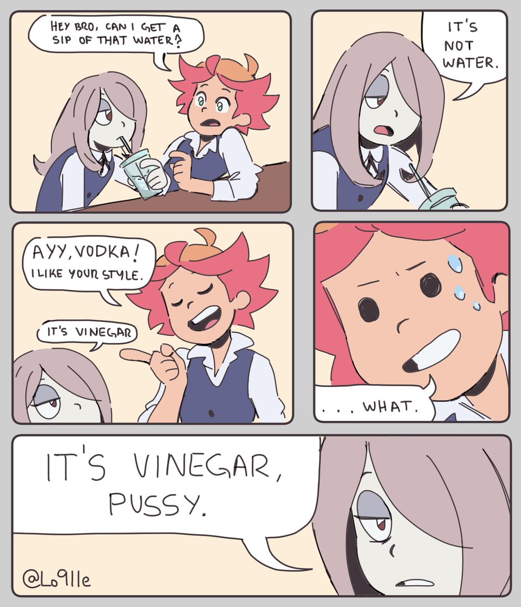 good afternoon no i have not quit art heres a random comic #lwa #littlewitchacademia 