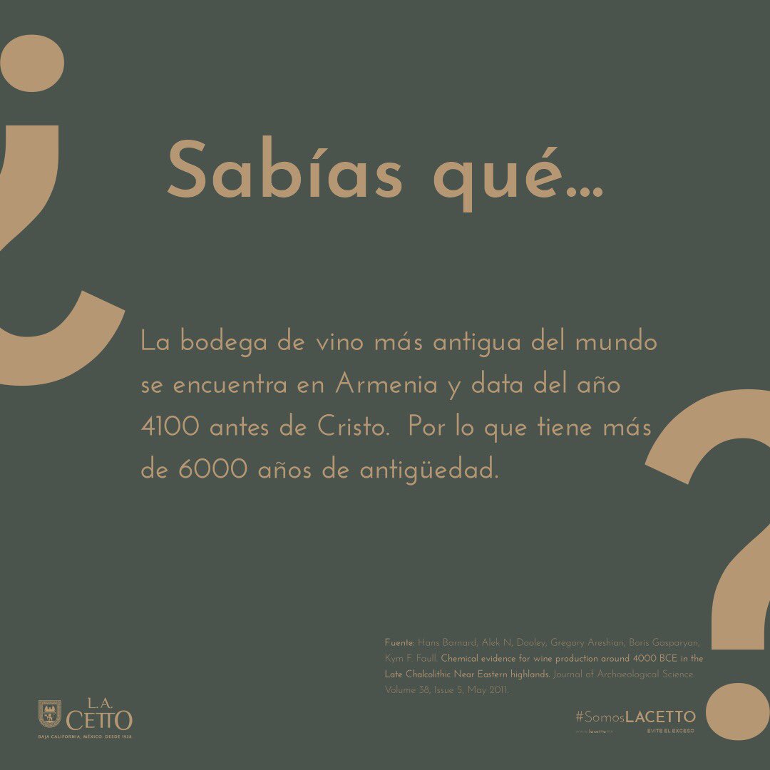 ¿Te imaginas cómo hacían vino 🍷 hace más de 6000 años? Pues esta bodega nos dio la respuesta. 👌
#QuédateEnCasaConLACETTO