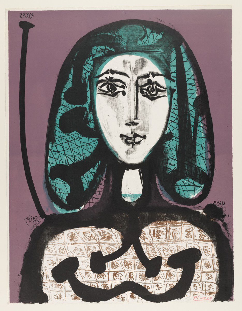 9. The Woman with the Green Hair (Picasso, 1949)