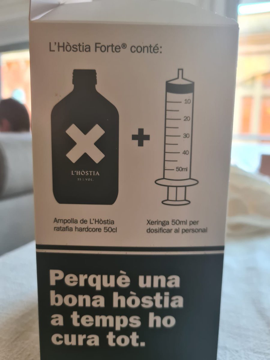 adgaarmen's tweet photo. Ha sortit un nou medicament.
Diuen que és molt recomanable, veurem... https://t.co/noELBrBS4R
