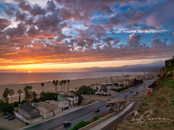 Santa Monica, California - Pacific Coast Highway looking north toward Malibu. Click to see full image. #santamonica,#santamonicabeach,#pacificcoast, #pacificcoasthighway,#beachsunset, #californiaincline, #californiasunset,#santamonicalife