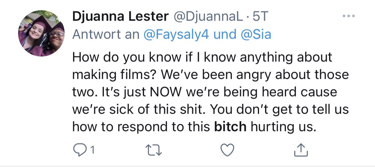 6. Sia was never only ”called-out“ for the movie. She was being BULLIED by random people online without them having done necessary research on the facts around her movie ”MUSIC“. No human being deserves to be treated this way.