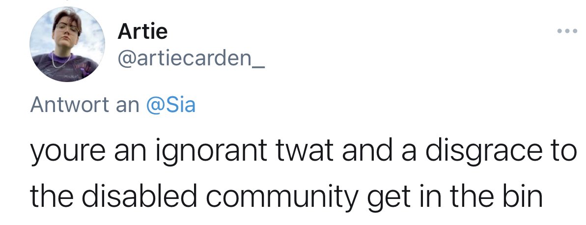 6. Sia was never only ”called-out“ for the movie. She was being BULLIED by random people online without them having done necessary research on the facts around her movie ”MUSIC“. No human being deserves to be treated this way.