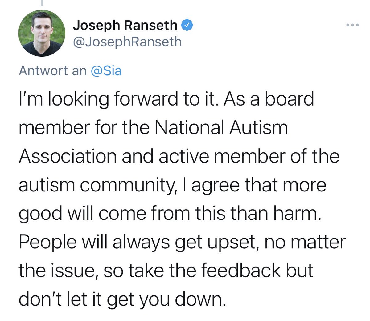 9. Many  #ActuallyAutistic people have no problem with Sia‘s casting choice, or are at least waiting to actually see the movie before judging it.