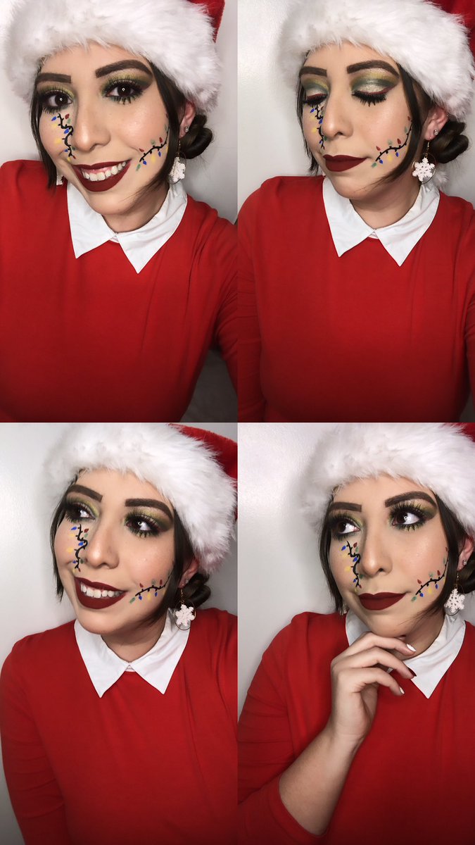 lexijulianna94's tweet image. Spirit of Christmas 🎄 ❤️💚 #wintermakeupchallenge #spiritofchristmas #finallook