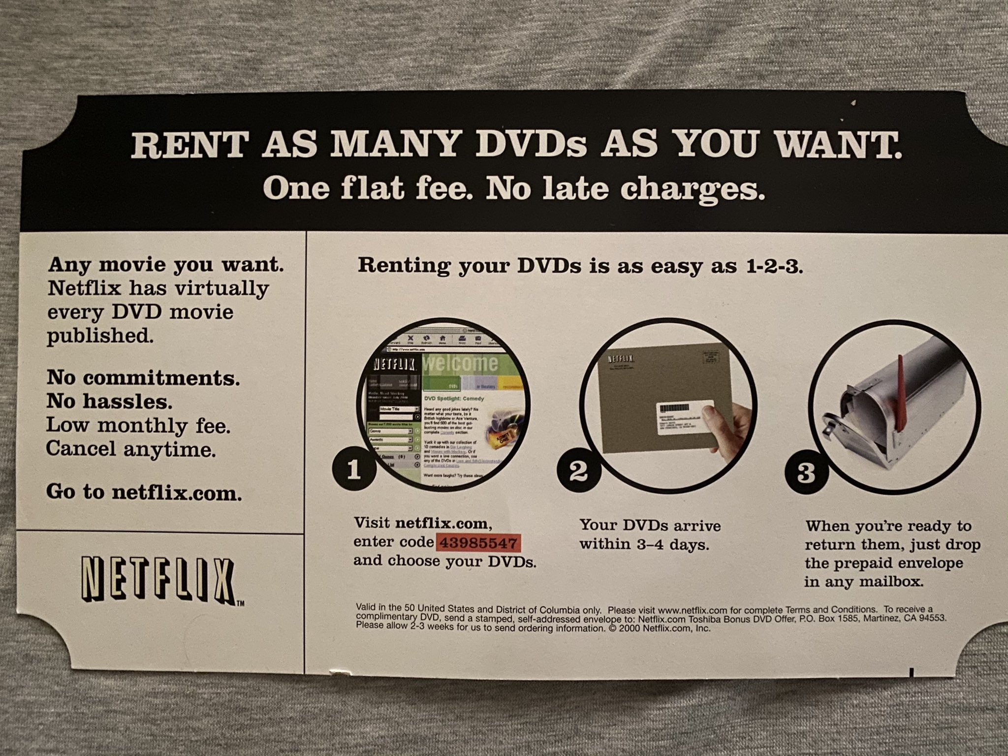 Kevinsmith Found An Advertisement While Going Through Some Old Stuff Apparently This Netflix Company Will Mail Dvds Right To Your House Me Myself I Like The Ritual Of Going To