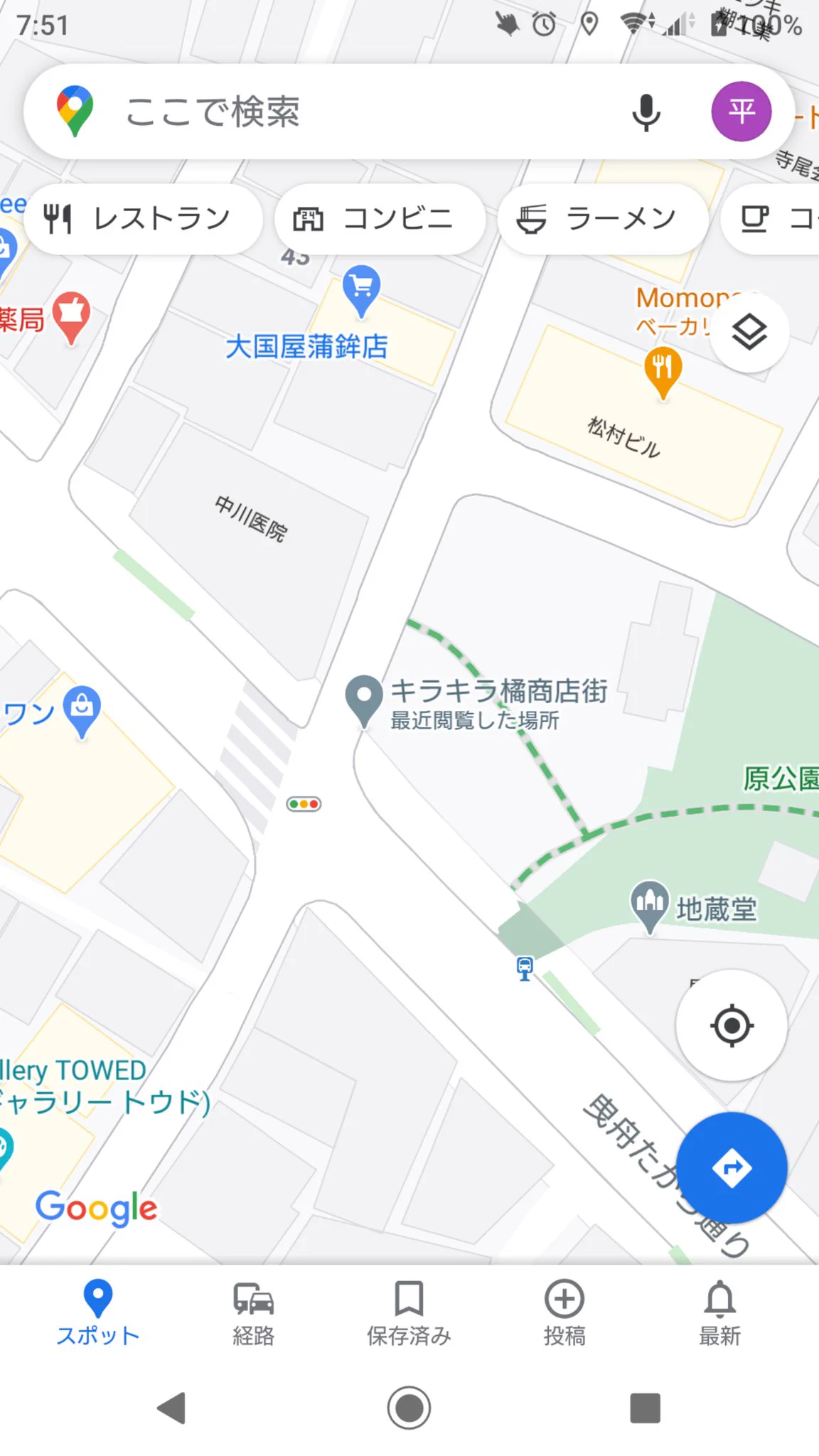 この辺ね！
曳舟駅と小村井駅の中間位？  