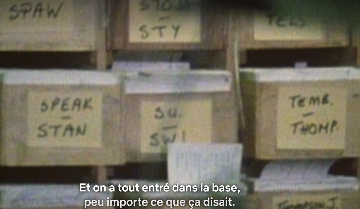 andreloez's tweet photo. Le docu Netflix sur le 'Yorkshire ripper', outre qu'il ne donne pas envie de visiter le nord de l'Angleterre à la fin des 1970s, a un intérêt particulier pour la #teamarchives : le système de classement massif (et inefficace) des enquêteurs
De l'intérêt de bien indexer ! https://t.co/TJr6bXgd23