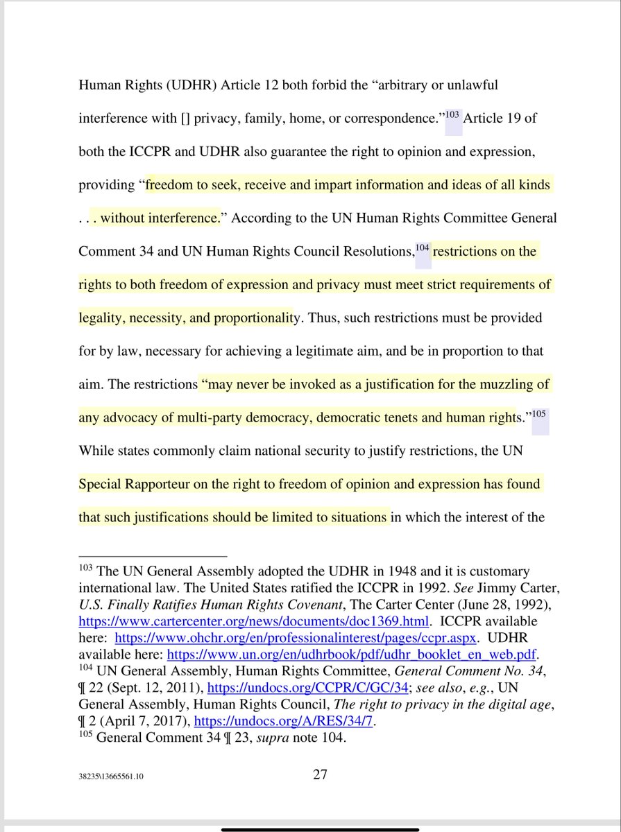 “NSO continues to supply surveillance technology to its clients.. knowing they use it to violate international law, failing to fulfill its responsibility to respect human rights”Almost a year ago I was like HELLO anyone else read the UNHCR report? https://twitter.com/File411/status/1220023102689677314,?s=20