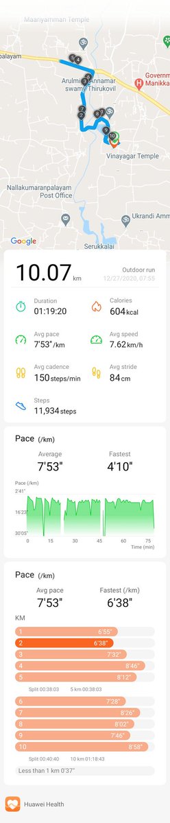 vignesht110's tweet photo. #tcsworld10k @TCSWorld10K #tcsopen10k  Completed TCS world #10k run for the first time. Virtual run App from TCS is worst. start/stop button is buggy. Recorded my run with #Huewaihealth app. #TCS please fix this in future https://t.co/gBl3LZV4CX
