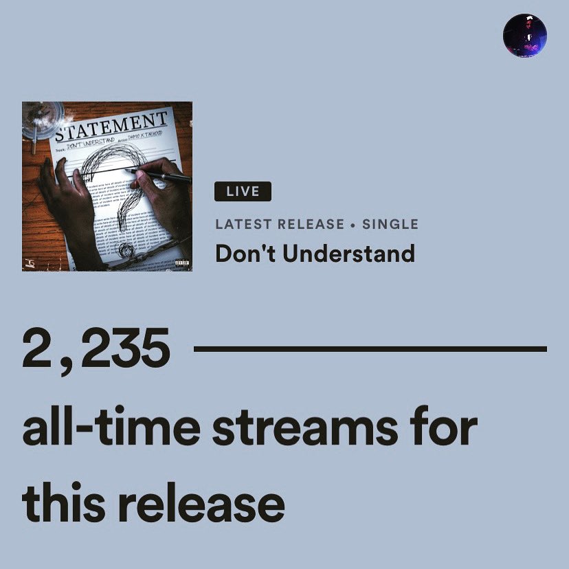 “Don’t Understand” feat. <a href="/taehood102/">TAE HOOD 🛑</a> Out now on #allplatforms 🔥🔥🔥🔥 2.2k in 24 hours tap in ☑️☑️