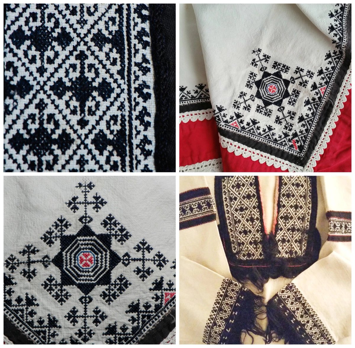 The most common ornamental elements in Zmijanjski Vez were rhombuses and polygons known traditionally as jabuke (apples). Arranging them in a cross-like pattern created the krst od jabuka (cross of apples), a usual ornament on kerchiefs.