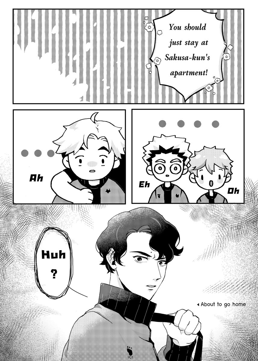 ?English Release?
My SakuAtsu doujinshi is now available in English for digital purchase on Gumroad!
It's a little story of Atsumu wind up having to live together with his crush Omi-kun for 7 days. Enjoy reading!???

?Read: https://t.co/0Afg9zuLzU #SakuAtsu 