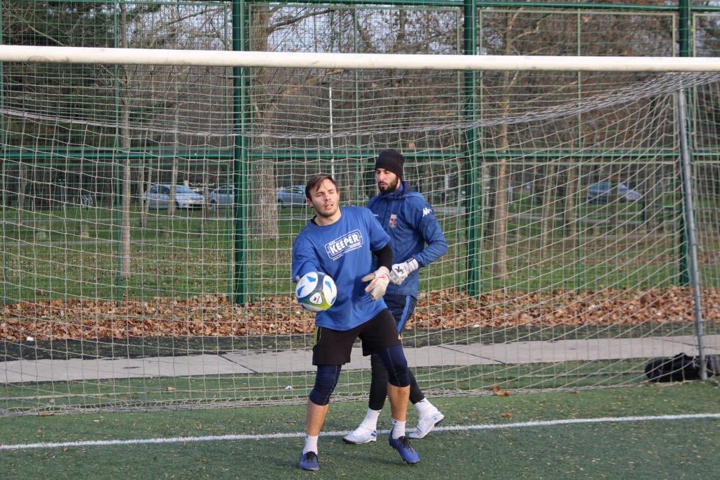 Elite Keeper Academy shirt spotted in Serbia. On his break from pro trials in Germany Aaron traveled to Serbia to train. #gktraining #goalkeepertraining #elitekeeperacademy