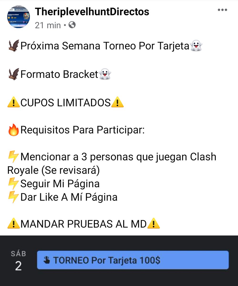 DirectosEnFB's tweet photo. 🦇No es necesario seguir mi TW pero si me siguen les llegará la notificación cuando haga otro torneo👻

🦇Aquí en Tw los requisitos son mencionar 3 personas bros👻

@AyudasjugadorRt

https://t.co/PmO942cEcZ https://t.co/7ovNQEaaRV