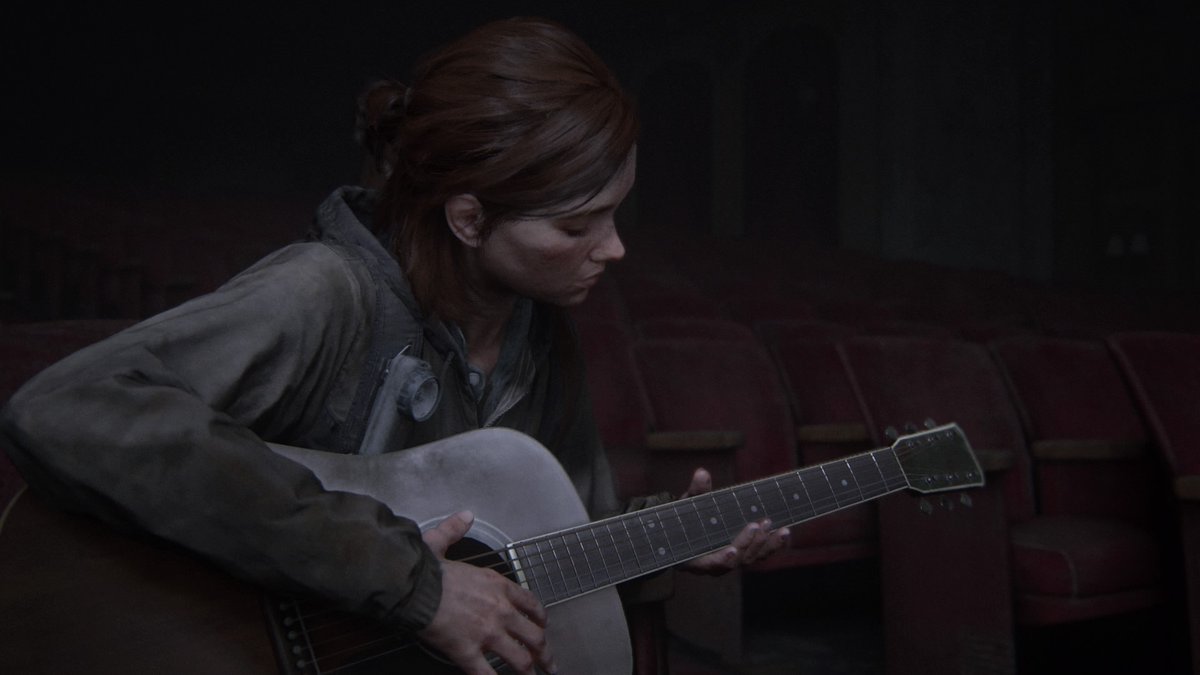 MattKeyesActor's tweet image. Even when I'm playing video games I end up checking out guitars.  #thelastofuspart2