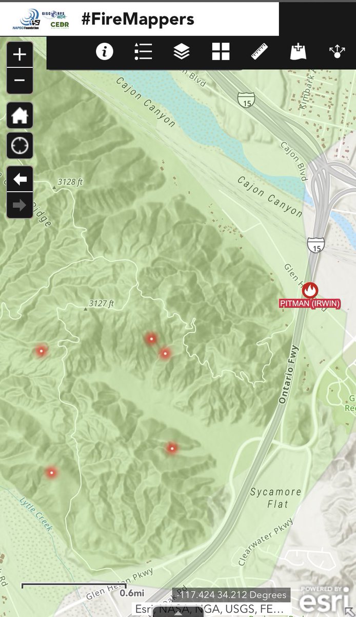 Wildfire - Location of the #PITMANFire started earlier today near the Canon Pass, now forward progress stopped but smoky in the area. Made for a dramatic sunset!
Map Link: napsg.maps.arcgis.com/apps/webappvie…

#FireMappers