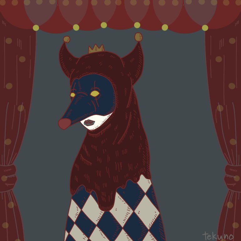 curtains crown solo horns 1boy male focus yellow eyes  illustration images