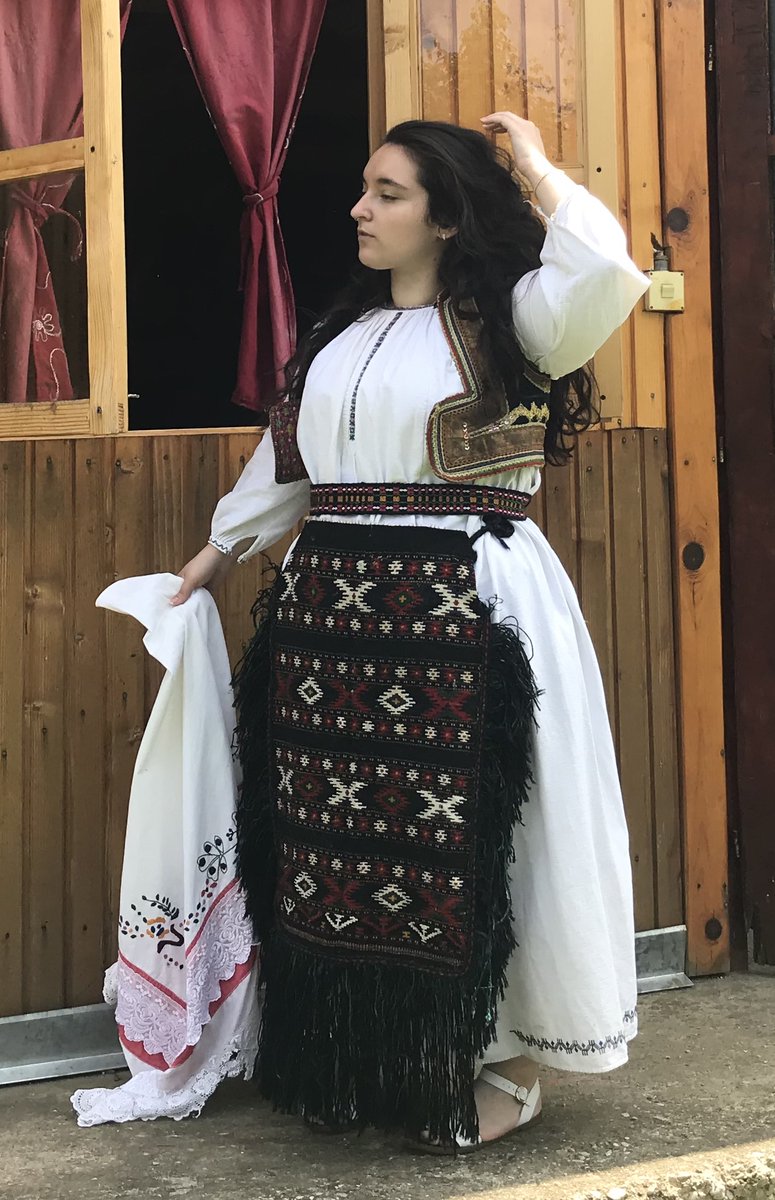 (Dinaric) Serbian folk costume. Bosanska Krajina.Динарски нардоне ношње. Босанска Крајина.Photos of me wearing my prababa's wedding ensemble in Banja Luka. This specific piece, and her family, are from Piskavica. All photos I use will be costumes from Bosanksa Krajina.