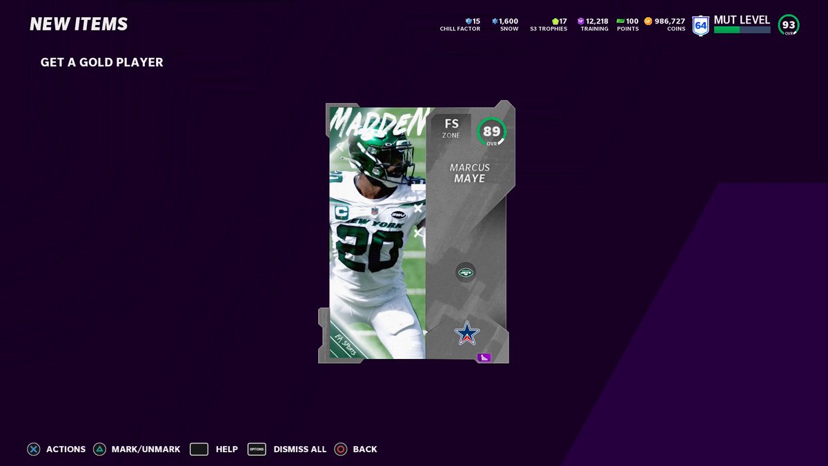 The_Hybrid_Co's tweet photo. #GetAGold #MaddenNFL21 @BlakaFlakaTHC I'll take it again! #PS4share https://t.co/Yc2FKtvdQt
