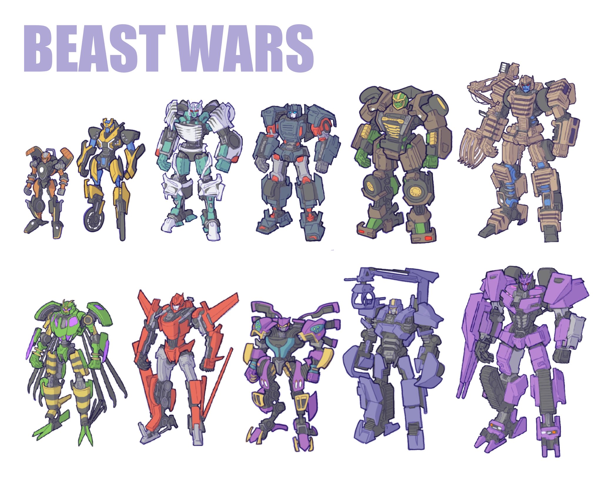 CLOSED) on Twitter "【TFRA】Beast War characters so far transformersreanimated