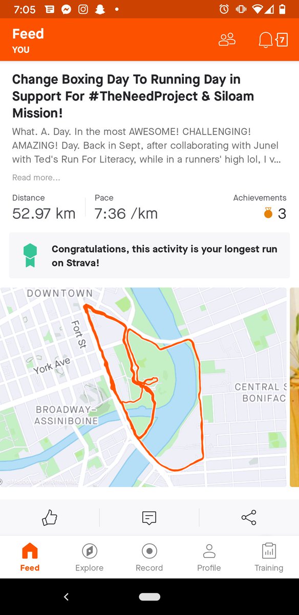 MalfaroGT's tweet image. Sooooo today was #RunningDay 
A local runner celebrity started a initiative 6 ago to promote #TheNeedProject and fundraise for Siloam Mission. A dynamic homeless shelter. 
Today I participated by running my first ever 50km!!! And I live! Haha