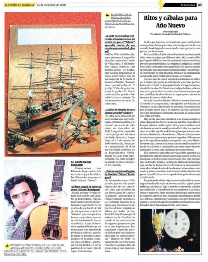 Valioso testimonio de <a href="/EDOLUKAS/">EDUARDO REYES FRIAS</a> en crónica que escribí en edición de hoy de <a href="/laestrellavalpo/">La Estrella de Valpo</a> sobre el gran #GitanoRodríguez