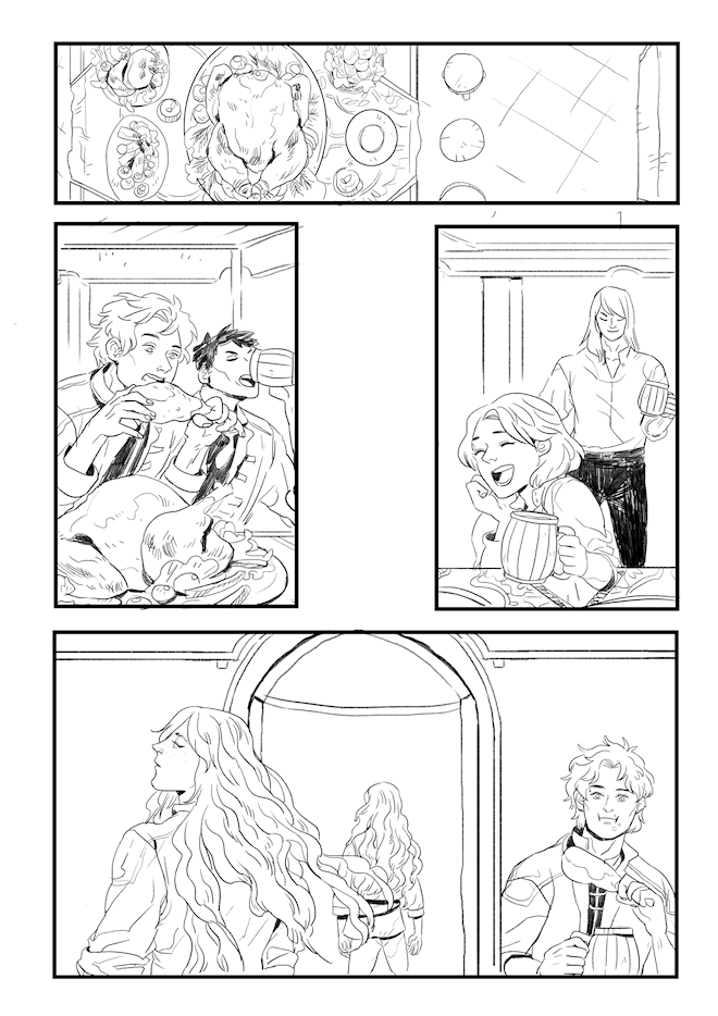 a comic i did not finish 8) but i love this page sm 