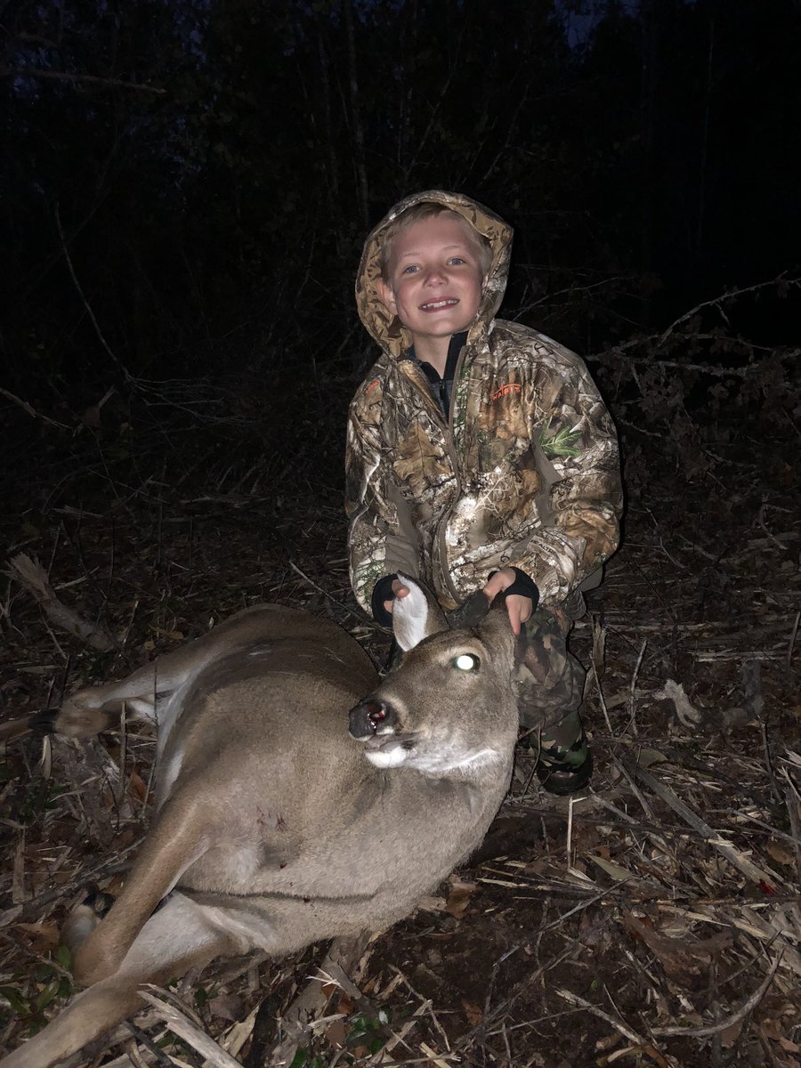 My son took a deer on his first time ever sitting a deer stand. He’s got about a 7-8 year jump on this old man! When I tucked him in tonight, he thanked God for the fun he had, and the opportunity to hunt, and the deer itself. I couldn’t be more proud of who he is becoming