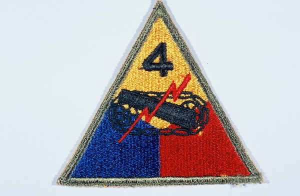 In January 1944, 4th Armored Division arrived in Europe and trained in England until D-Day. They weren’t part of the initial landing forces, but instead arrived in France the following month (July 1944).