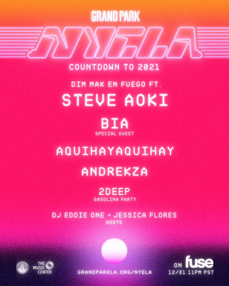 Steve Aoki Grand Park NYELA New Year's Eve Livestream
