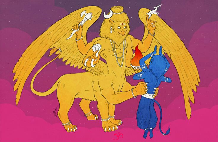 फिर क्या था ! भगवान नृसिंह की क्रोधाग्नि एकदम शांत हो गई और वे शिव के शरभावतार से क्षमा याचना के लिये उनकी स्तुति करने लगे।इस प्रकार भगवान शिव ने शरभावतार धारण कर भगवान नृसिंह की क्रोधाग्नि से सृष्टि की रक्षा की।