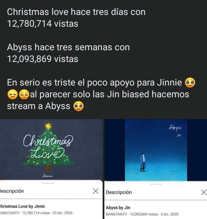 GuiselleSkj's tweet photo. HAAA PERO '' APOYAMOS A LOS CHICOS POR IGUAL'' siempre es lo mismo #STREAMABYSS #AbyssByJin #BTSOnSpotify #BTS https://t.co/wNqMXnI4bB