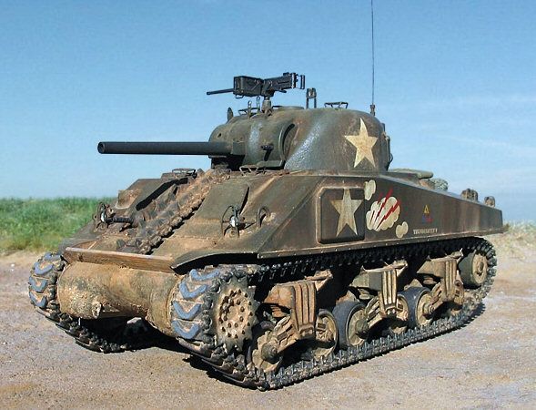 Incidentally, Abrams' tank looked like this. I'm not 100% sure this is the actual tank or one painted to look like his, but there is a tank in Avranches, France with these markings.  …http://tank-photographs.s3-website-eu-west-1.amazonaws.com/avramches-m4a4t-sherman.html