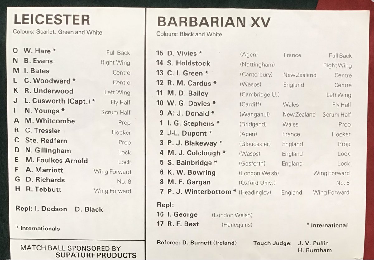 Then they started to come from over the Channel.