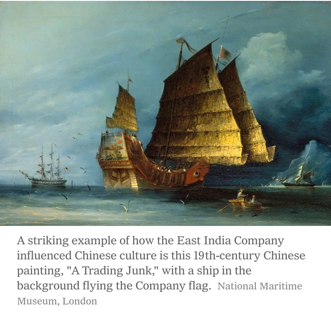 The British East India Company was competing in an arena that was already dominated by Arab, Ottoman, Portuguese and Dutch fleets.  https://www.nytimes.com/2011/11/05/arts/05iht-rarteast05.html