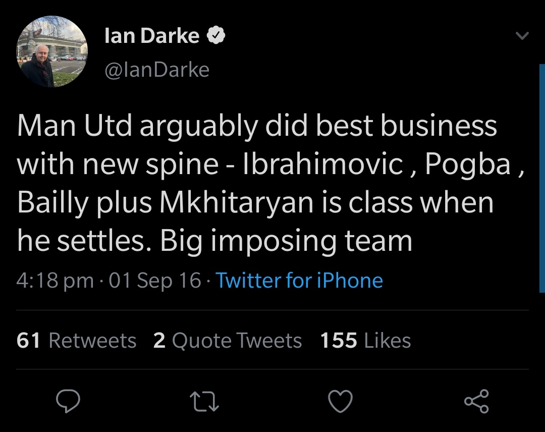 Do you really, Ian? Can't find any evidence of that..  https://twitter.com/IanDarke/status/1342980936187654144