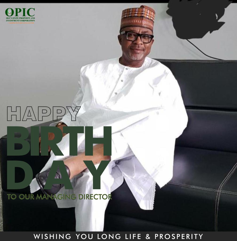 officialopic's tweet photo. A happy and a joyful birthday to Our Managing Director, Arc. Abiodun Fari-Arole MNIA.

As your days, so shall your strength be sir.
Thank you for being a blessing and a wonderful leader.
#opic #birthdays #happybirthday https://t.co/WR64LxFZHg