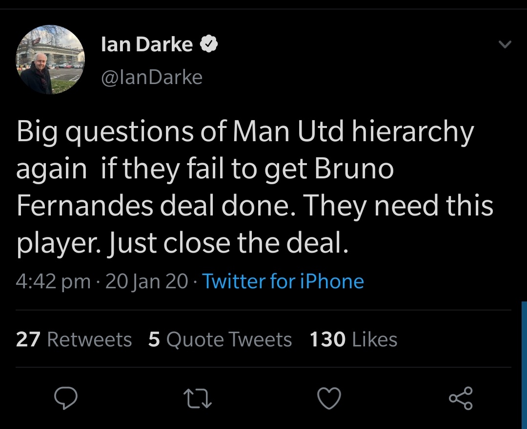 Do you really, Ian? Can't find any evidence of that..  https://twitter.com/IanDarke/status/1342980936187654144